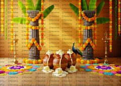 Elegant Krishna Janmashtami  Background