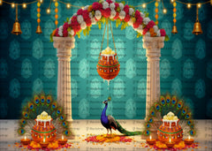 Grand Janmashtami Background with Royal Touch