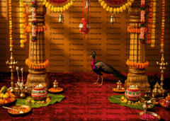 Little Krishna Baby Shoot Backdrop for Janmashtami