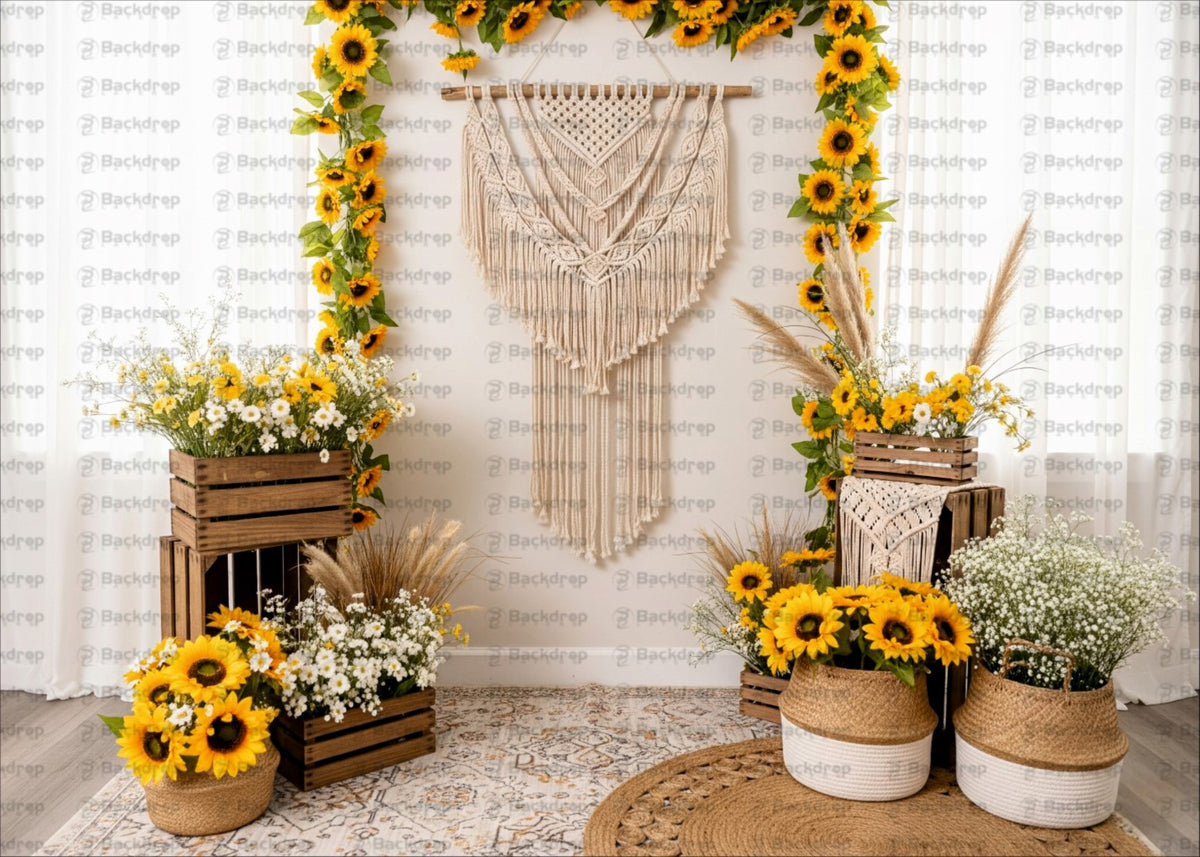 Boho Baby Shower Backdrop