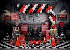Race Car Party Backdrop