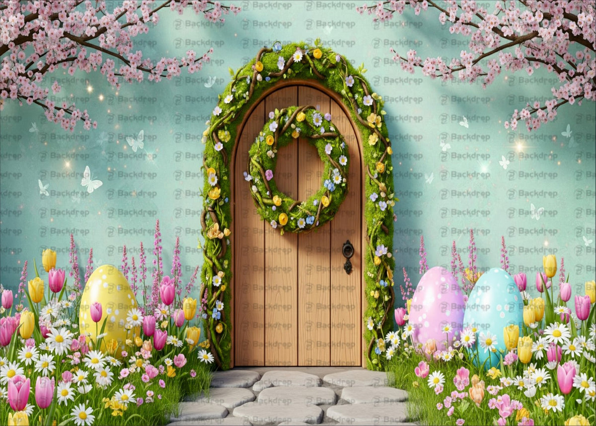 Spring Bloom Backdrop – Floral & Easter Photo Scenes