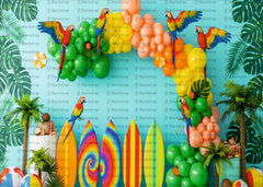 Parrot Paradise Backdrops – Colorful Tropical Party Decor