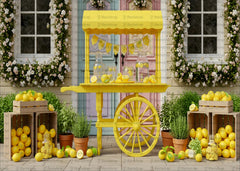 Lemon & Bloom Kart Backdrop