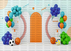 Multicolour Arch Kids Theme Backdrop