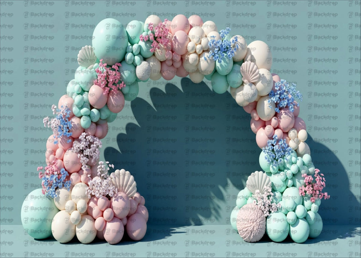 Pastel Paradise – Balloon Arch Kids Party Backdrop