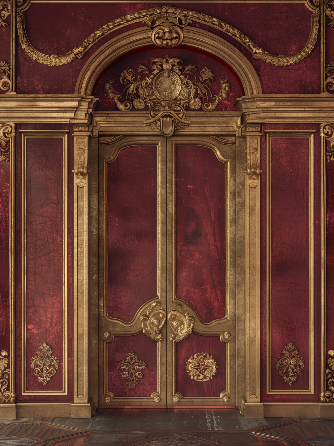 Luxurious Deep Burgundy Makeup Artist Backdrop for Studio & Salon Photography