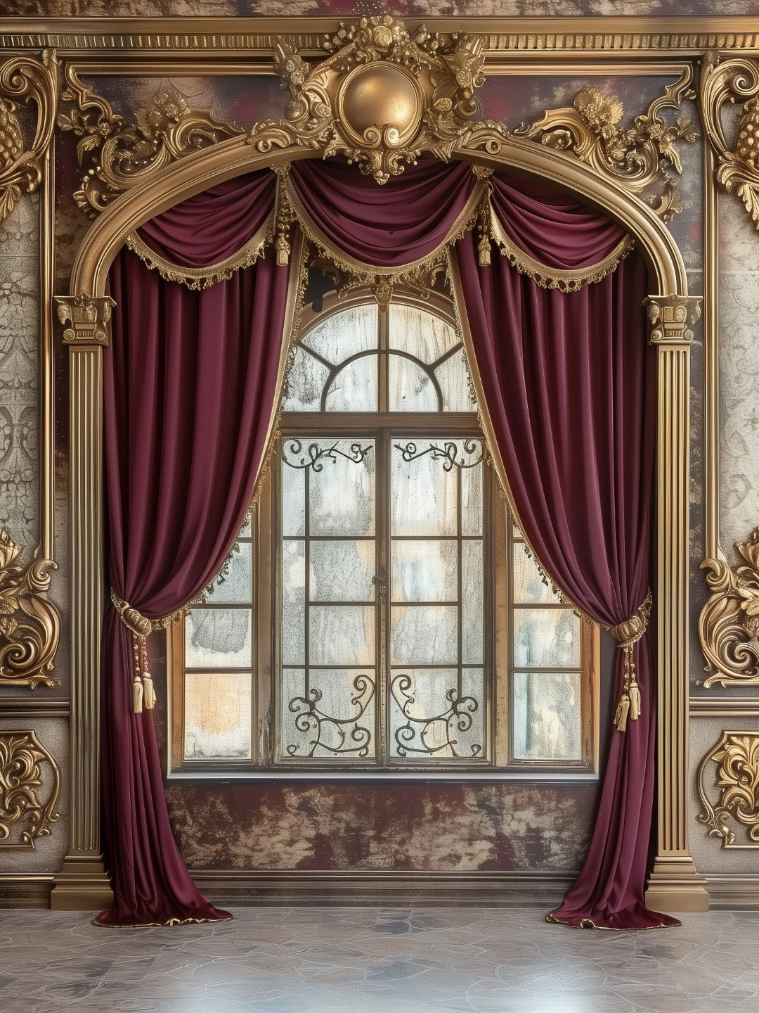 Simple Yet Stunning Burgundy Backdrop for Modern Studios
