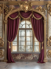 Simple Yet Stunning Burgundy Backdrop for Modern Studios