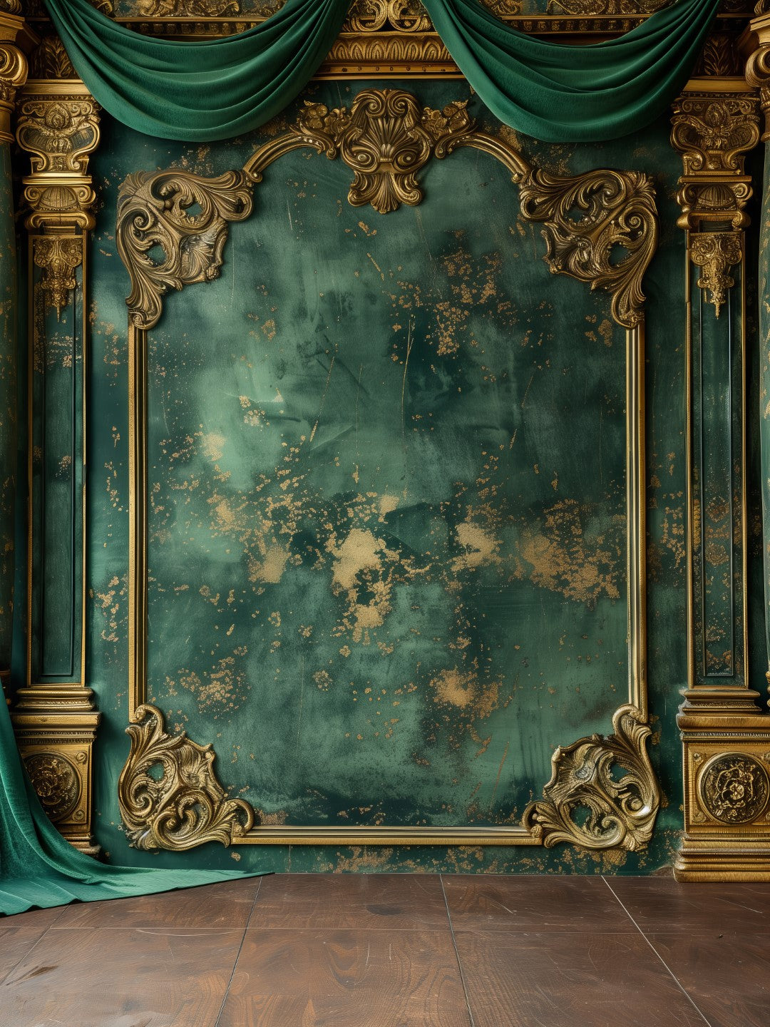 Premium Green Backdrop for Makeup Artists