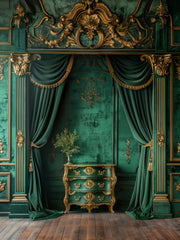 Emerald Dream Makeup Artist Backdrop for Studio