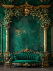 Vinatge Wall & Sofa Backdrop For Makeup Artist