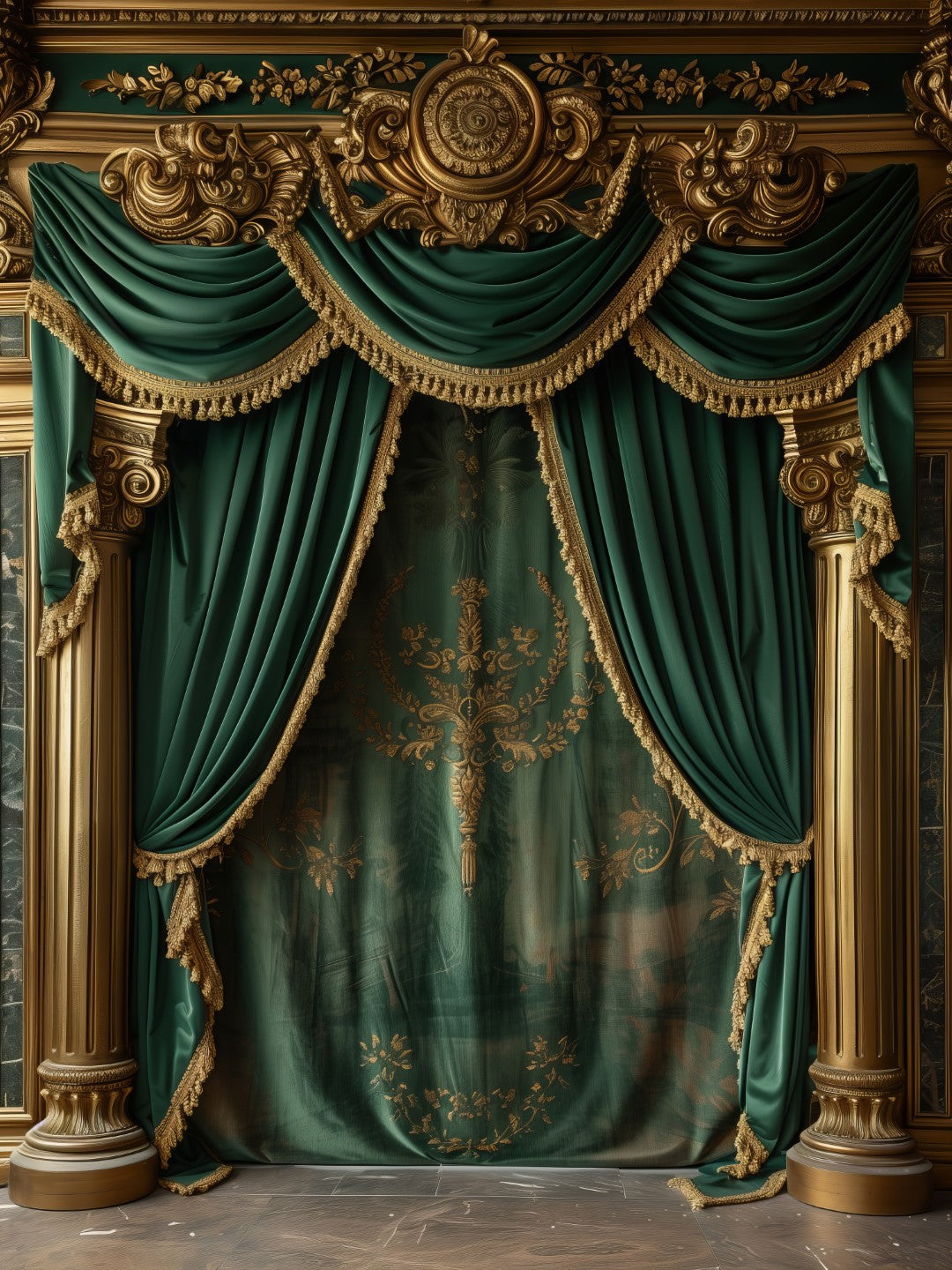 Studio-Grade Emerald Green Backdrop