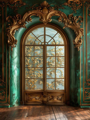 Emerald Premium Green Window Backdrop