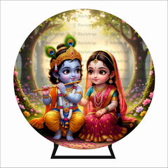 Krishna Jungle Theme Backdrop For Decor