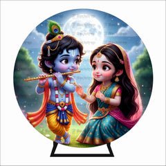 Baby Krishna Flute Photography Backdrop