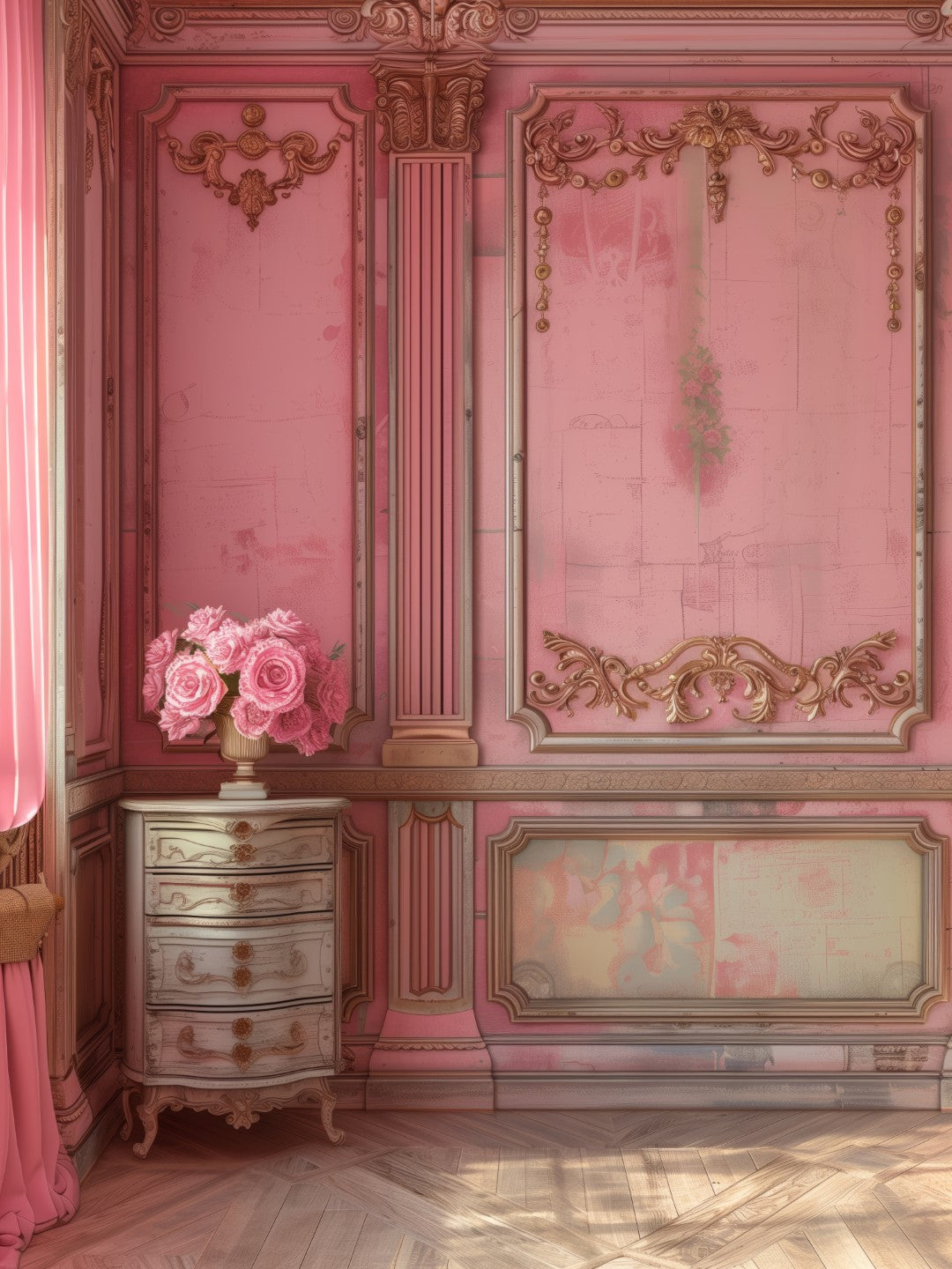 Professional Pink Backdrops for Makeup & Beauty Photography