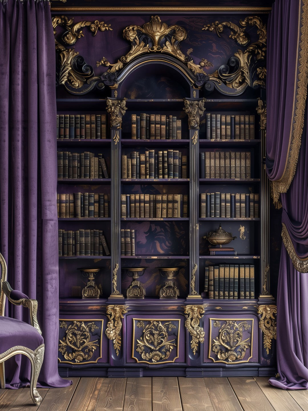 Purple Luxury Photography Backdrop for Models