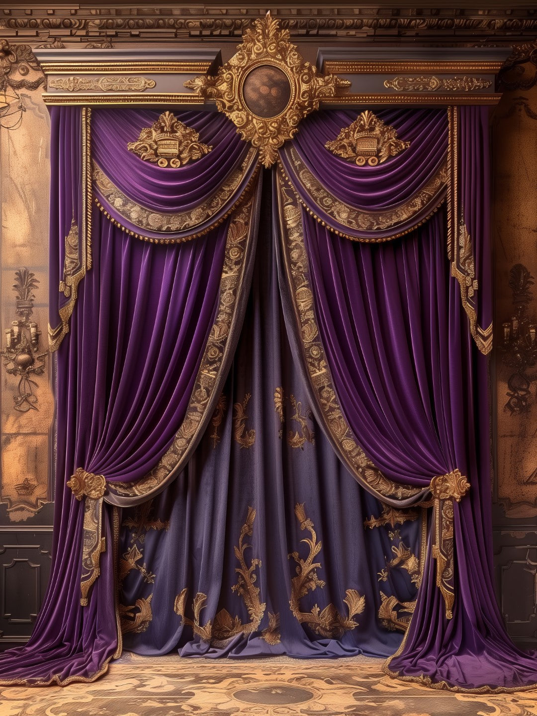 Royal Purple Fabric Backdrop for High-End Model Photography