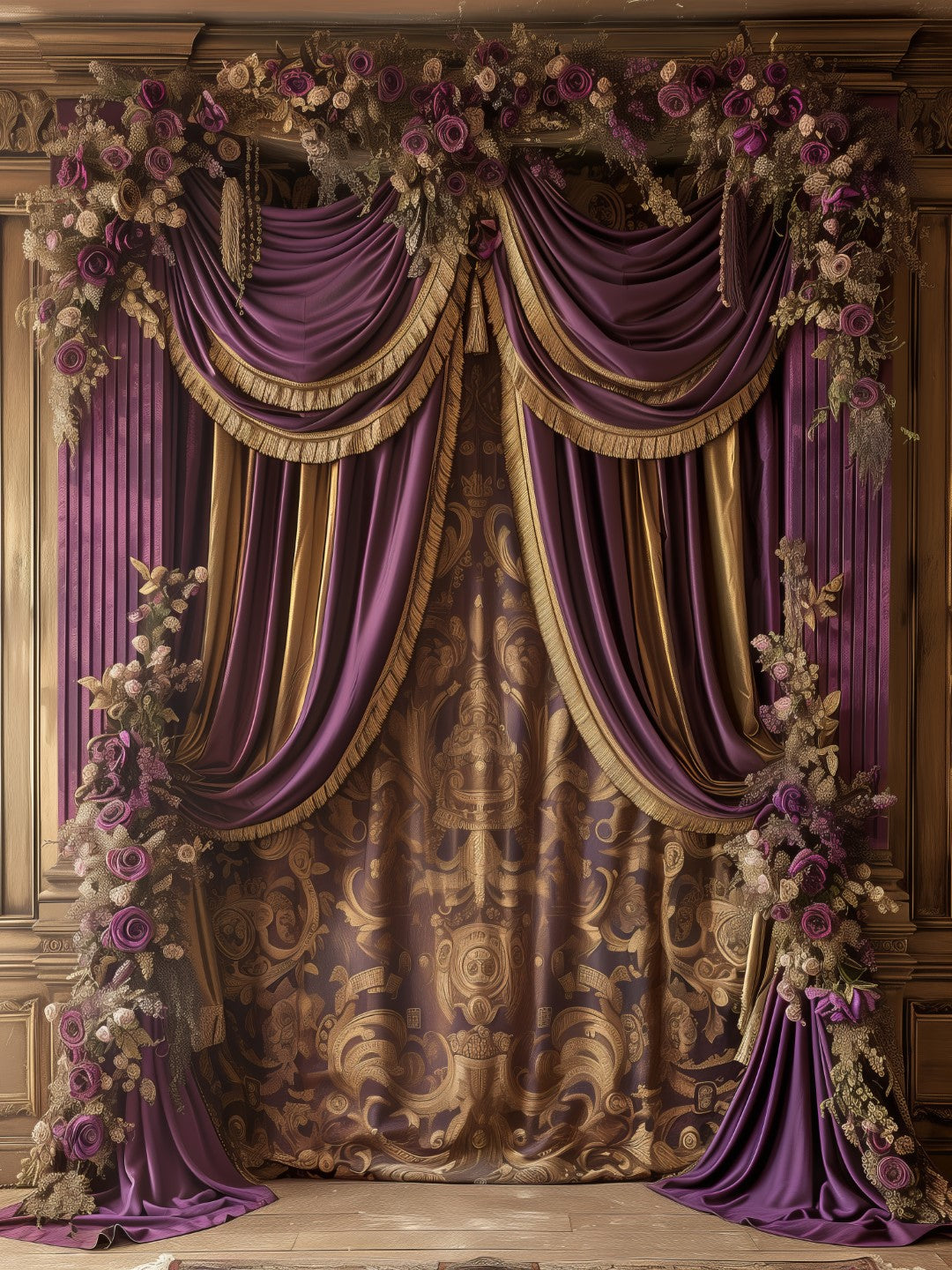 Luxury Violet Photo Backdrop for Creative Sessions