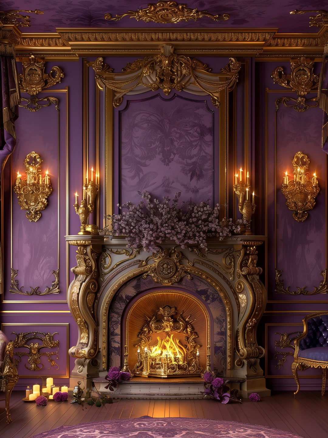 Vibrant Purple Luxury Backdrop for Dynamic Shoots