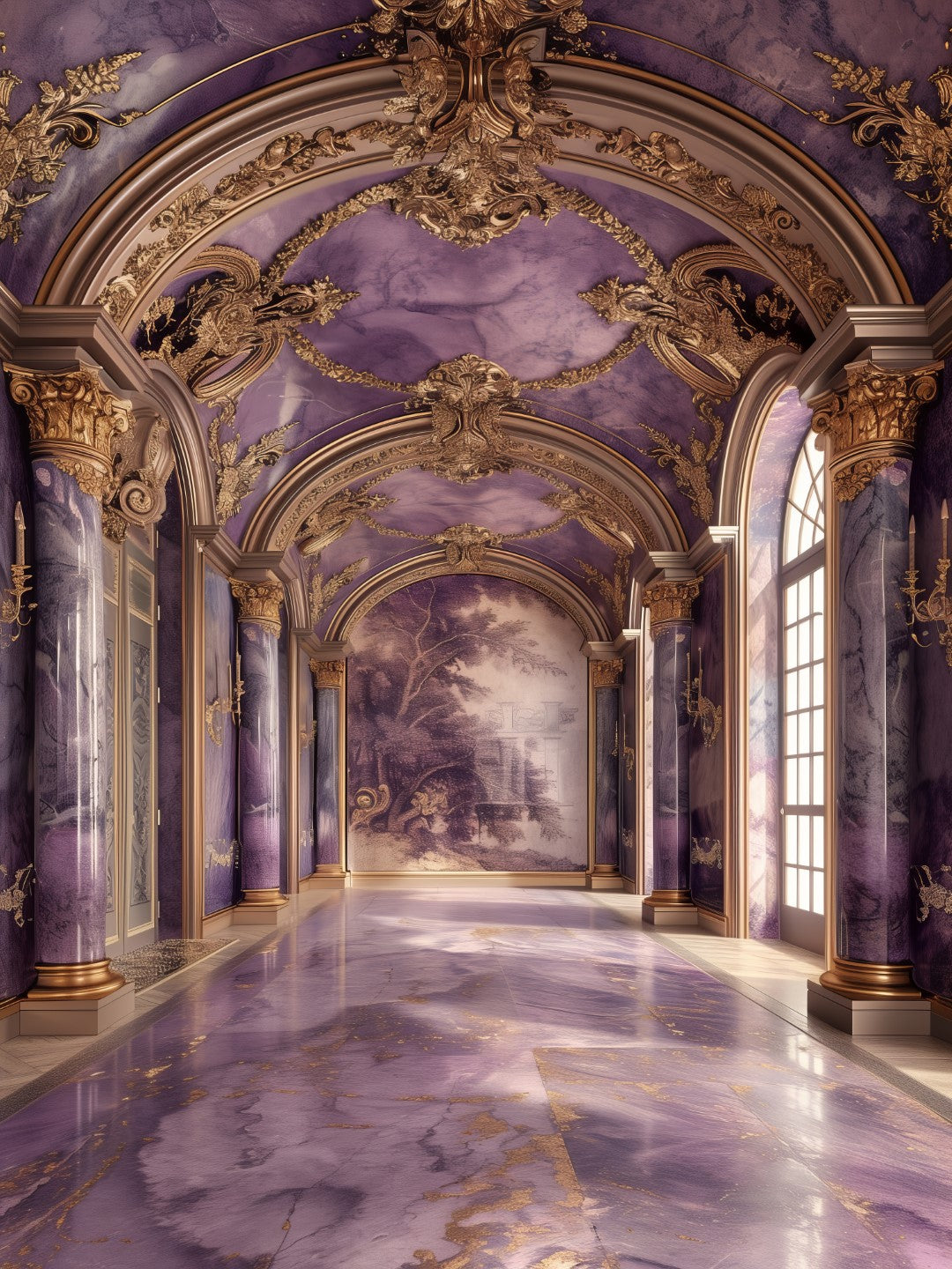 Studio Essential: Purple Luxury Model Backdrop