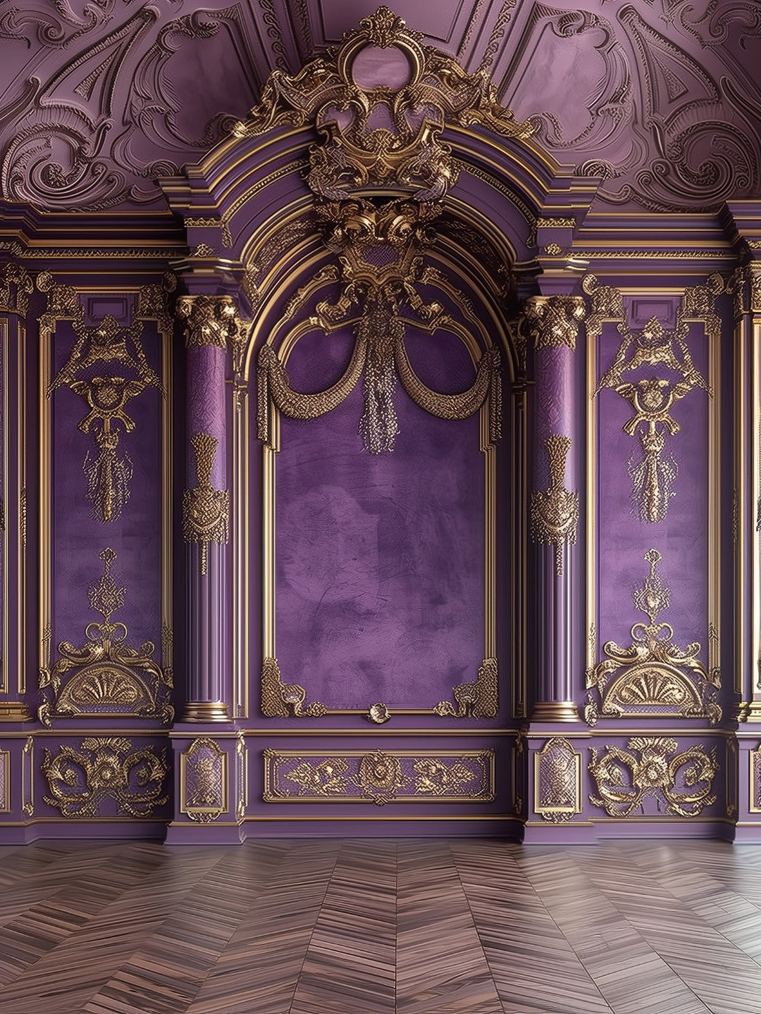 The Perfect Purple Backdrop for Model Shoots