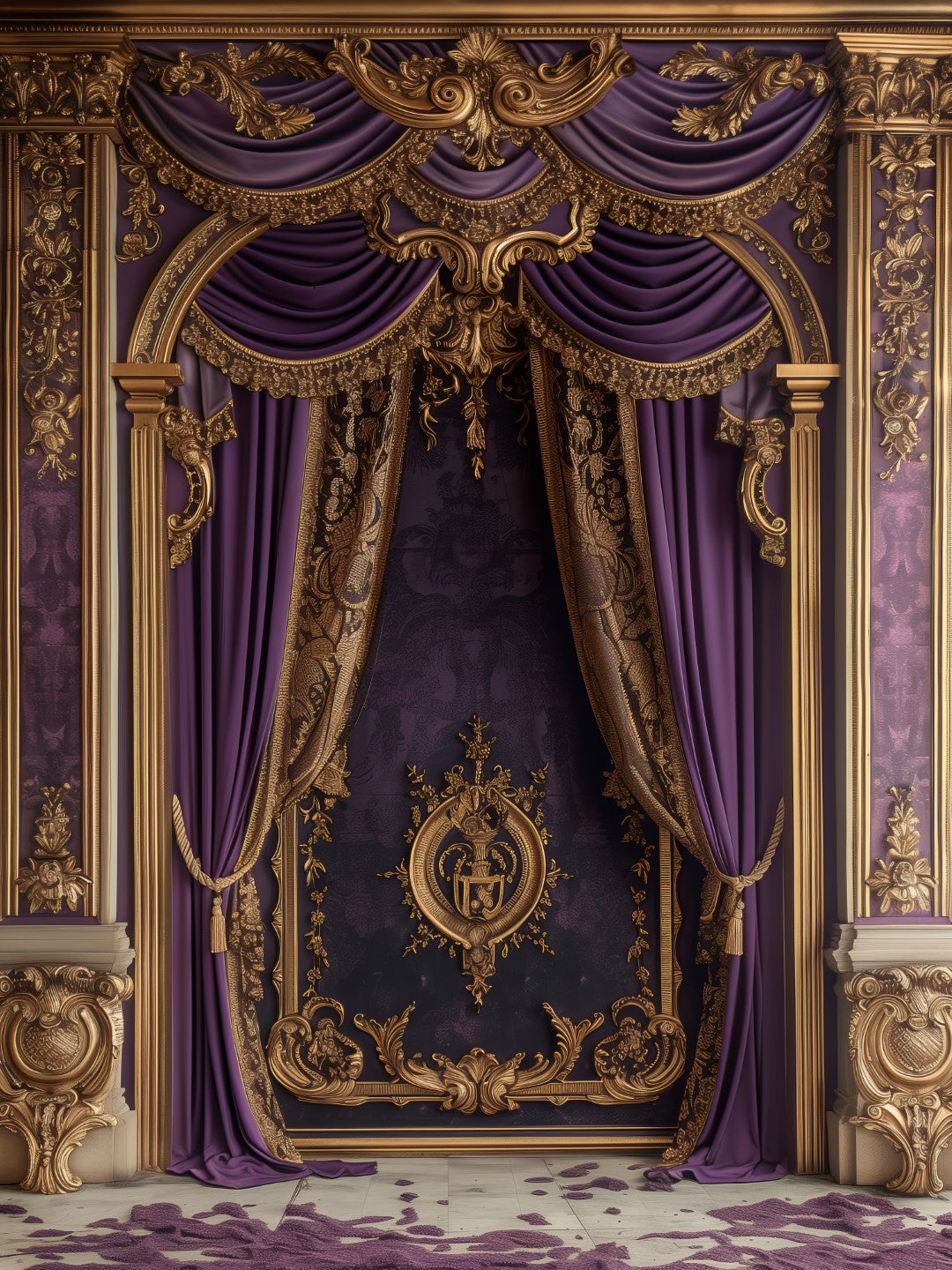 Purple Luxury Photography Backdrop for Model Shoots