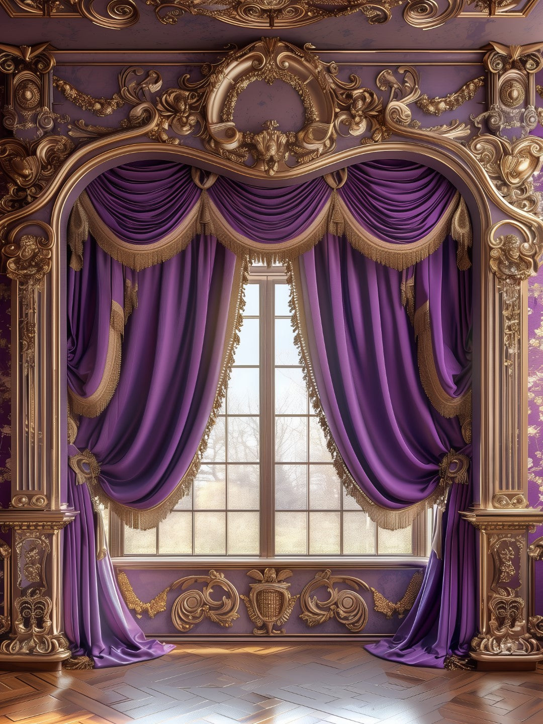 Modern Purple Photography Background